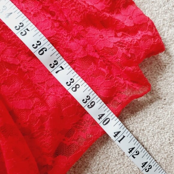ASOS Red Lace Dress - Picture 7 of 8